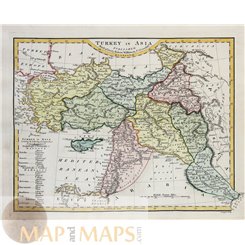 Turkey in Asia antique map by Wilkinson 1808 | MAPandMAPs