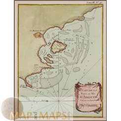 BAY OF ARGUIM – MAURITANIA - AFRICA - OLD MAP BELLIN 1754