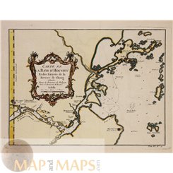 Antique map of China, Bay of Hocsieu, Fu Cheu, by Bellin 1754