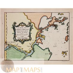 CARTE DE LA BAYE D'HOCSIEU Old map Yangtze River China BELLIN 1764