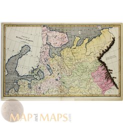 Russia North Part in Europe antique map by Arrowsmith 1809 