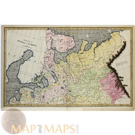 Russia North Part in Europe antique map by Arrowsmith 1809 