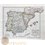 SPAIN PORTUGAL HISTORICAL ORIGINAL ANTIQUE MAP - KARL SPRUNER 1846