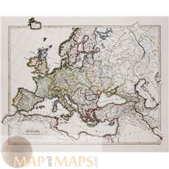 Europe in the 16th century Old map Karl Spruner 1846