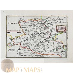 Belgium Hennegouwen Mons antique map by Tassin 1633