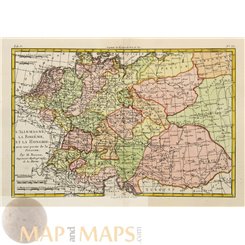 LOW CONTRIES, BOHEMIA, POLAND, GERMANY, HOLLAND, ANTIQUE MAP, BY BOONE 1787