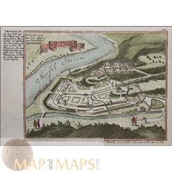 Germany Grevenburg Castle Traben-Trarbach Bodenehr 1720