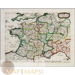 France early map France par N. Sanson le fils Sanson 1668