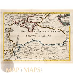 Black Sea, Crimean Peninsula, Mer Noire ou Mer Maieure Sanson 1657