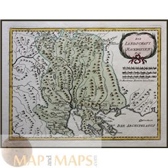 MACEDONIA, CENTRAL EUROPE HISTORY, ANTIQUE MAP BY VON REILLY 1791.