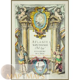 Title page atlas Atlante Novissimo by De L'Isle/ Albrizzi