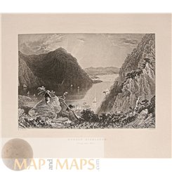 Hudson Highlands State Park Antique Prints by Bartlett 1840
