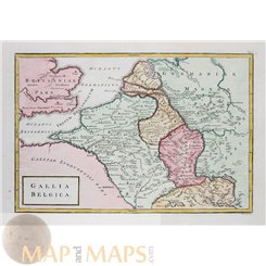 Roman Empire Antique map Gallia Belgica William Seale 1796