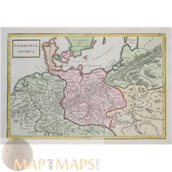 Switzerland Bohemia Vindelicia Rhaetia Noricum old map Cellarius 1796