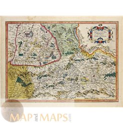 Salzburg Archiepiscopatus alte Karte Österreich Mercator1623