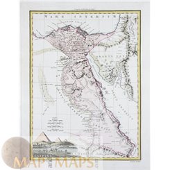 Egypt map, Aegyptus Egypt Pyramid Nile Malte Brun 1812
