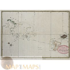 Friendly Islands voyage of James Cook old map Hogg 1790