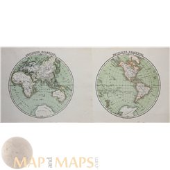 Western Hemisphere - Eastern Hemisphere by Fleming 1856