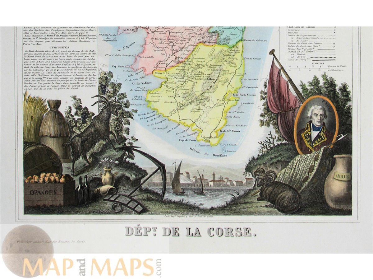 IN30532 - INSIGNE CARTE DE CORSE - NAPOLEON