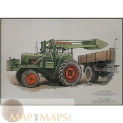Bolinder Munktell 35, H-10 loader. tractor print 1960.