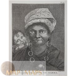 Femme de L’Isle de Tanna. Australia/Oceanië, Cook 1778