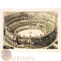 The Colosseum Rome Antique print Italy Piranesi 1770