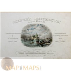 Meyer’s Universum Title Page, Santa Salute. 1850