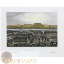 New Mexico Zuni Indian Reservation Old Print Meyer 1856 