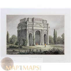 France prints Triumphal Arch of Orange by Meyer 1838