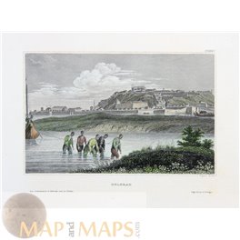 Serbia old historical prints of Belgrade by Meyer 1836