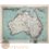 Australasia Old map Australia New Zeeland Schrader 1890