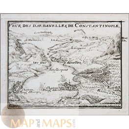 View of the Dardanelles to Constantinople de Fer 1700