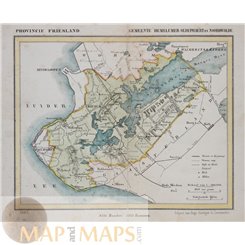 Hemelumer Oldephaert Noordwolde old map Jacob Kuyper 1867