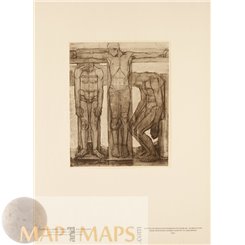 The Crucifixion Fine Art Print Ludwig Schmidt Reutte 1904.