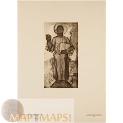 Christus. Study for a Apse Art Print Schmidt Reutte 1913