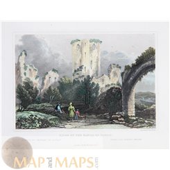 Runs of the Castle of Nassau Germany by Blenkarn 1830