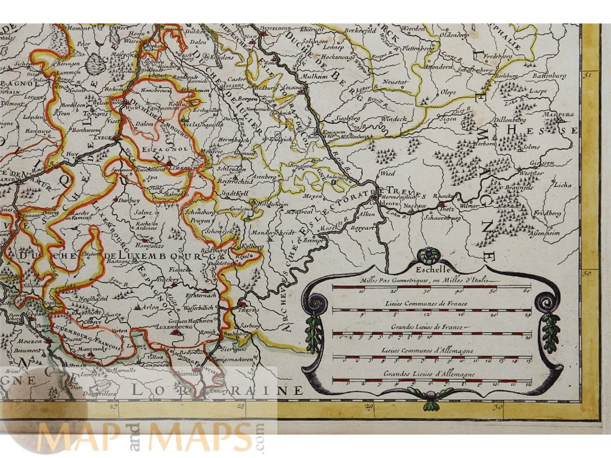 Carte Ancienne Rare : Pays-Bas - Zélande Par Sanson & Mortier, 1701 | Gravure Originale
