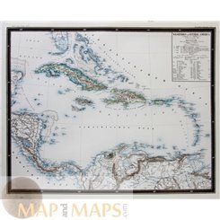 Islands West Indies, Westindien und Central America. Bauerkeller 1851