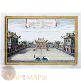 China Forbidden City Salle Imperiale De L'Audience Bellin 1754