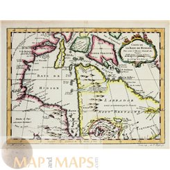 Quebec Ontario Canada Carte De La Baye De Hudson Bellin 1757