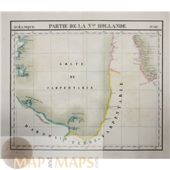 Australia. Partie de la Nlle. Hollande. Oceanique no. 37. Vandermaelen 1827
