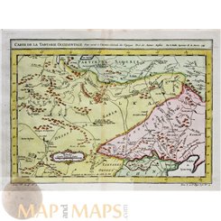 Carte De La Tartarie, Seberia with Mongolia. Old map Bellin 1749