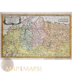 Russia Siberia, Old Antique Map, Carte De La Siberie. Bellin 1758