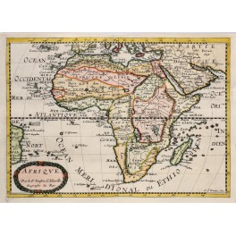 AFRICA - ANTIQUE MAP - SANSON ABBERVILLE 1662.