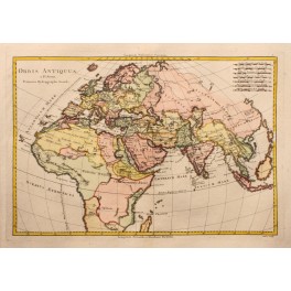 THE WORLD DESCRIBED BY PTOLEMY-OLD MAP-BONNE 1787