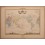 1860 Radierungen PLANISHèRE Karte von Vuilemin, Amerika, Europa